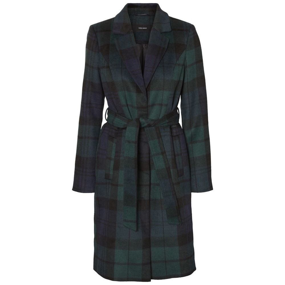 Vero Moda plaid coat - size XS